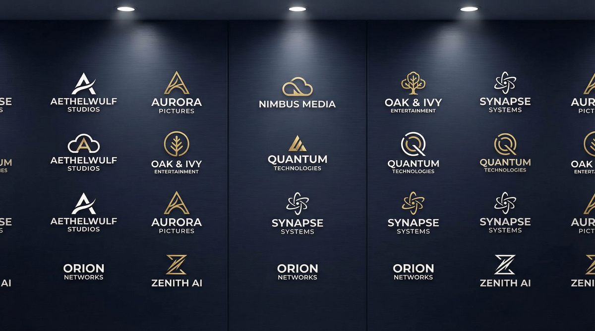 四虎合作影视品牌Logo墙